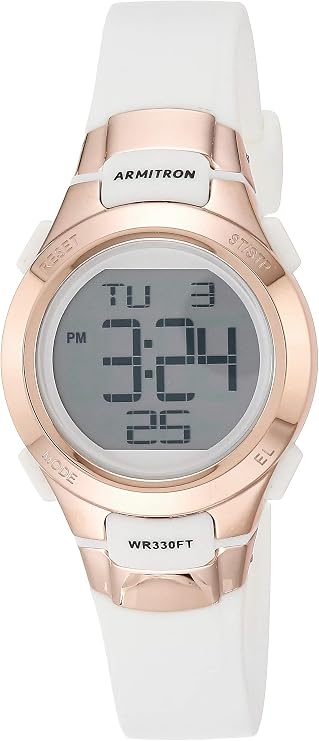 Armitron Sport Women's Digital Chronograph Resin Strap Watch 45/7012