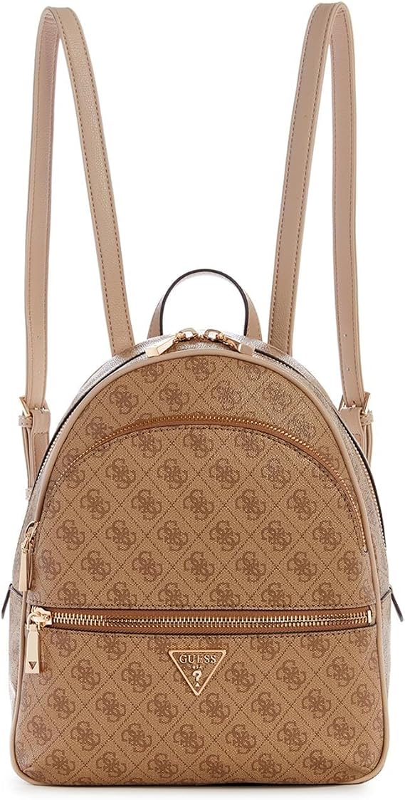 GUESS Womens Manhattan Large Backpack, Latte Logo