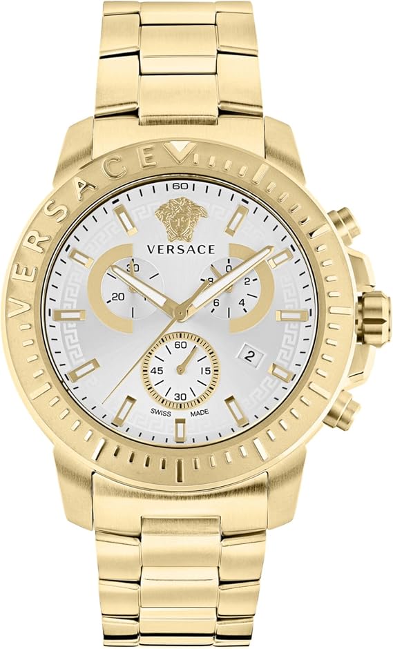 Versace VE2E00521 Men's Stainless Steel Quartz Chronograph Watch