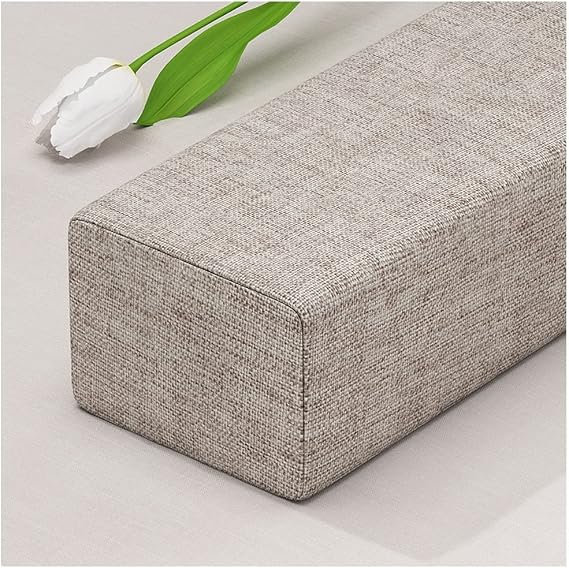 Bed Gap Filler Durable Pillow Gap Filler Headboard Pillow to Fill The Gap Between Your Headboard and Mattress Bed Gap Filler Bolster Headboard Cushion (Color : Light Brown, Size : 20X15X80cm)