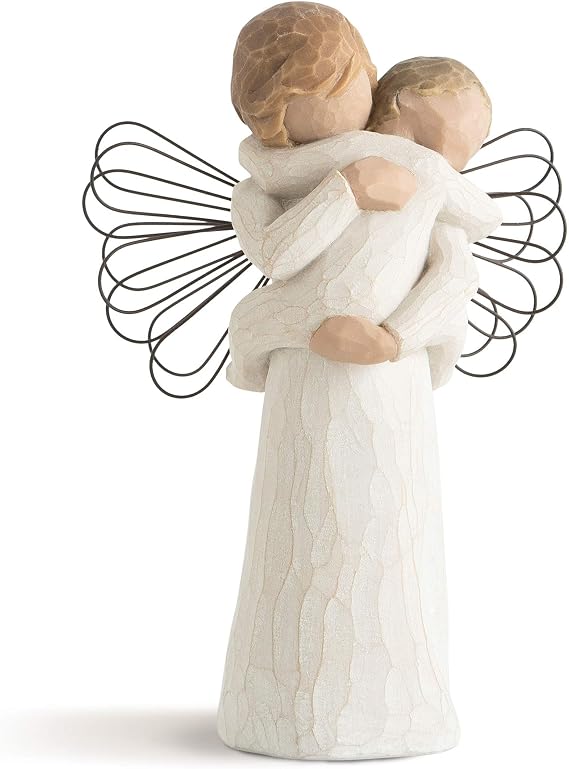 Willow Tree Angel's Embrace, Sculpted Hand-Painted Figure | Symbol of Protection, Guidance and Comfort, Cast from a Susan Lordi Original Carving, Keepsake with Enclosure Card