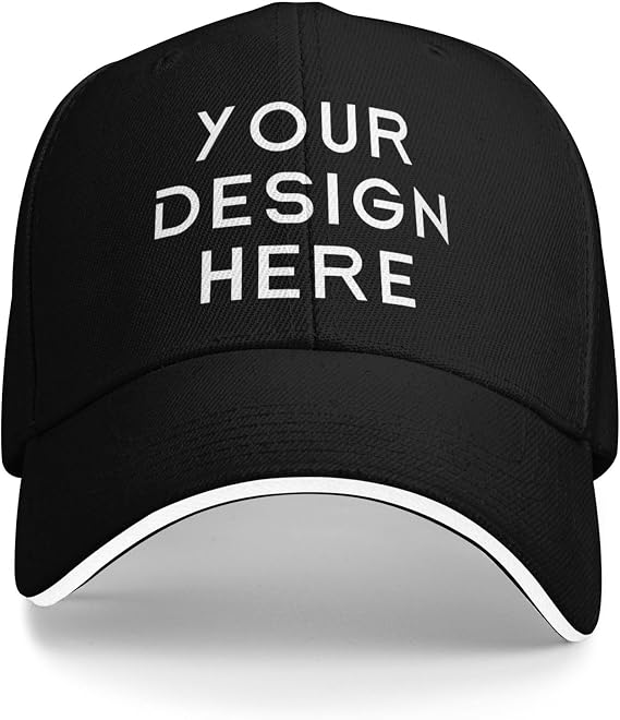 Personalised Baseball Cap Custom Hats Design Your Own,Bulk Personalized Trucker Hat for Men Women, Make Your Own Customized Baseball Cap