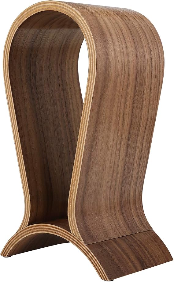 ONEGenug Headphone Stand Wood Gaming Headset Headphone Holder Earphone Stand for Over-ear Headphones