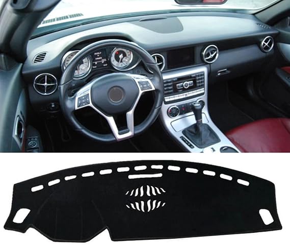 Leather Car Dashmat Dashboard Cover Pad Dash Mat Carpet,Fit For Mercedes-Benz SLC SLK 2011-2021 300 200 350 250 R172