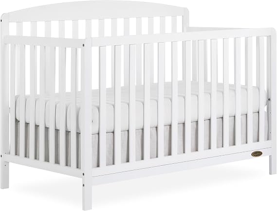 Dream On Me Odelle 5-in-1 Convertible Full Size Baby Crib, GREENGUARD Gold | 3-Position Mattress Support, Converts to Toddler, Day  Size Bed, BSA Verified, ASTM/CPSC Tested, White