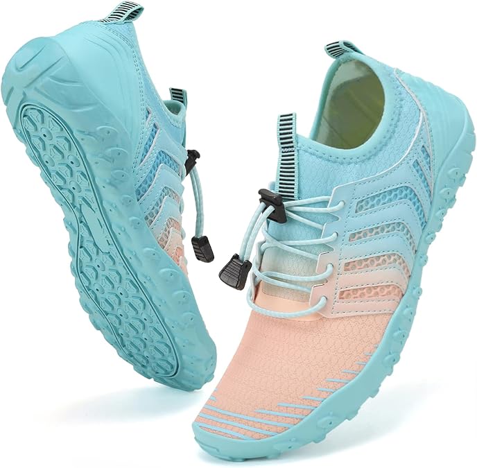WateLves Water Shoes Mens Womens Barefoot Beach Swim Shoes Quick-Dry Aqua Socks Pool Shoes for Surf Yoga Water Aerobics