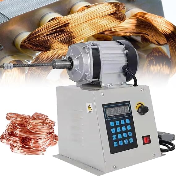 Coil Counting and Winding Machine, CNC Digital Control Winder Wire Winding Machine, Adjustable Speed Winding Tools Work Efficiently(650w)