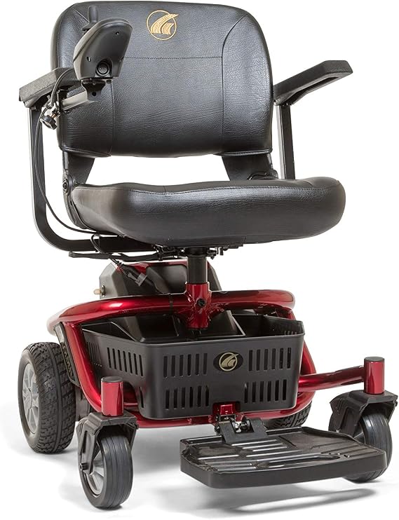 LiteRider Envy Lightweight Compact Power Chair for Mobility with Large 20" Seat - Disassembles for Travel - Fun to Drive Electric Wheelchair - GP162 by Golden Technologies