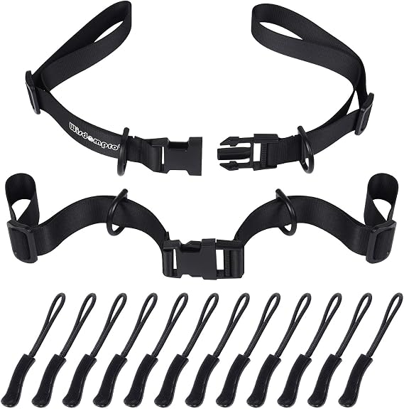 Wisdompro 2 Pack Backpack Chest Straps, Heavy Duty Backpack Sternum Strap