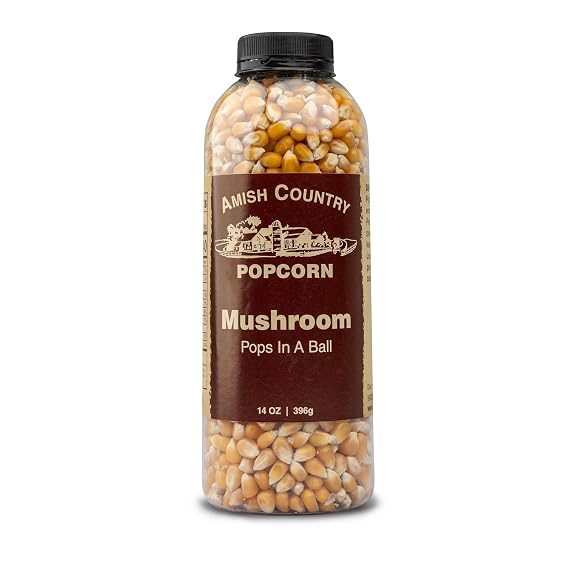 Amish Country Popcorn | 14 oz Bottle | Mushroom Popcorn Kernels | Old Fashioned, Non-GMO and Gluten Free (14 oz Bottle)
