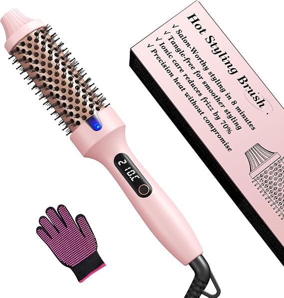Haokoo Thermal Brush 38 mm, Shaping Brush for Volume and Soft Waves