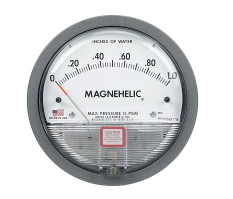 DWYER 2001 1/8FNPT; Thread Size - Metric:-; Operating Pressure MAX:1INCH-H2O; Operating Temperature MIN:-6.67C; Temperature MAX:60C; Product Range:MAGNEHELIC 2000 Series ROHS Compliant: YE