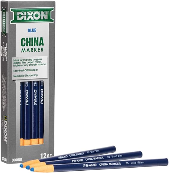Dixon China Marker, Blue, Dozen
