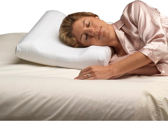PCP Carved Foam Cervical Pillow, White