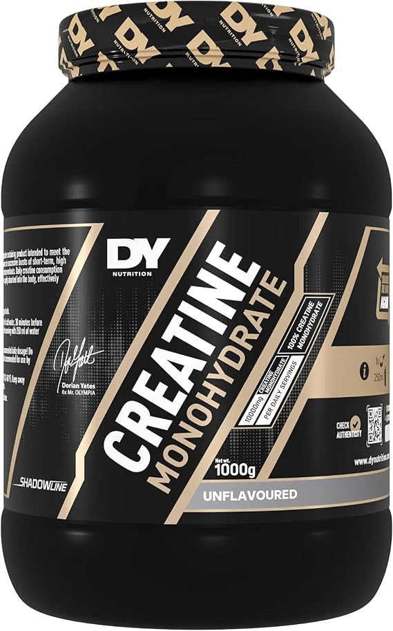 DY Nutrition Pure Creatine Monohydrate Powder 100% Micronized Creatine Powder - Elite Strength, Power, Muscle Recovery - Unflavoured & Instantized - Formulated by 6X Mr. Olympia (1000 Grams)