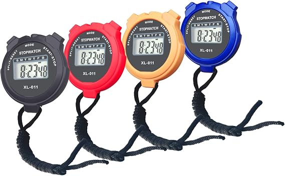 Stop Watch, BESTWYA Stopwatch (Pack of 4,B)
