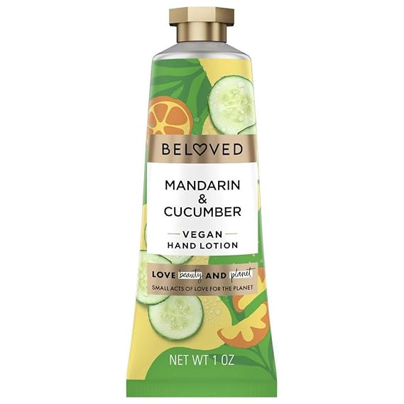 Love Beauty And Planet Beloved Mandarin & Cucumber Vegan Hand Lotion, Travel Size Moisturizing Hand Cream, 1 oz (1)