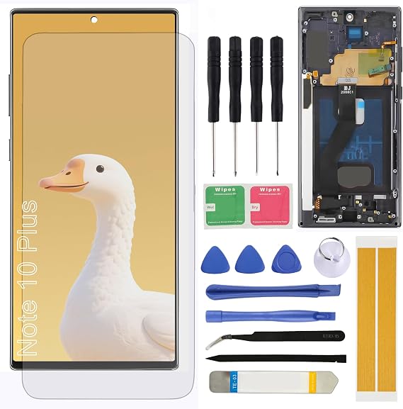 Screen Replacement for Samsung Galaxy Note 10 Plus 4G/5G LCD N975 N976 6.8" Assembly LCD Display Touch Screen Digitizer with Repair Tools Frame