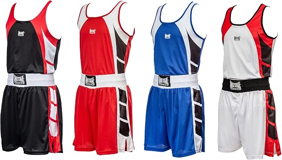 METAL BOXE Men's Ensemble Shorts-débardeur Adultes Boxing Outfit