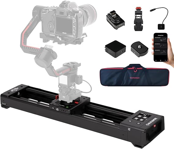 IFOOTAGE Shark Nano II Motorized Camera Slider 26"/66cm, 360 Rotary Axis