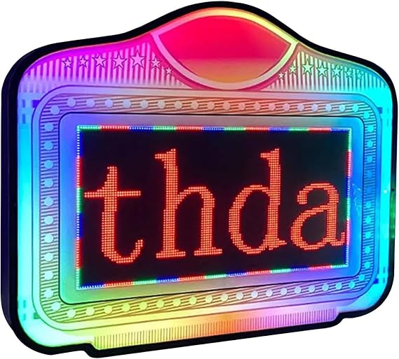 VIP Bottle Service Sign,LED Letter Bottle Presenter -APP Programmable Display Custom Message, LED Club Bottle Presenter, Club Signs for Bottle Service,Hand Holding Luminous LED Presenter