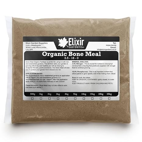 Elixir Gardens 2kg Organic Bone Meal Plant Fertiliser