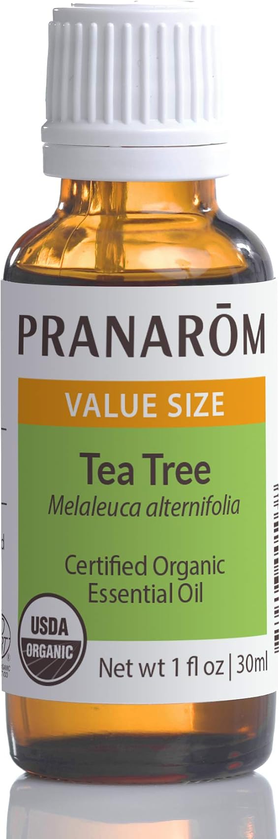 Pranarom USDA Certified Organic Tea Tree Essential Oil (30ml), 100% Pure Undiluted Therapeutic Grade from Zimbabwe for Aromatherapy, Diffuser, Healthy Skin & Hair, Massage, Relaxation
