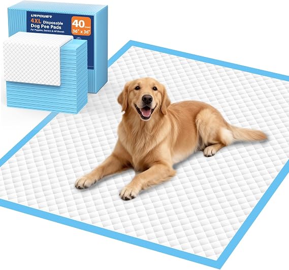 URPOWER Extra Large Dog Pee Pads 36" x 36", for Cars, Trucks and SUVs