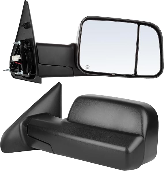 ECCPP Pair Tow Mirrors Fit For Dodge For Ram 1500 2500 3500 2002-2008 Truck