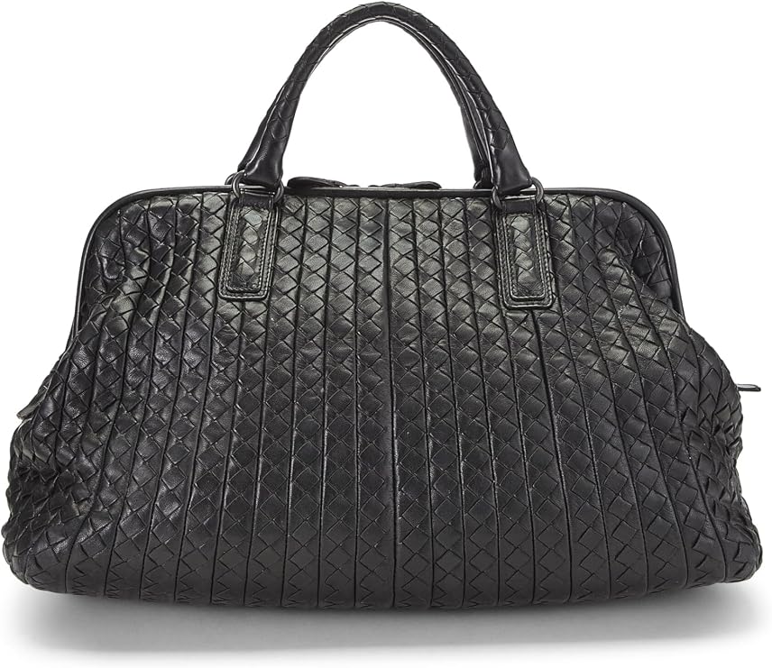 Pre-loved Black Intrecciato New Bond Handbag, Black