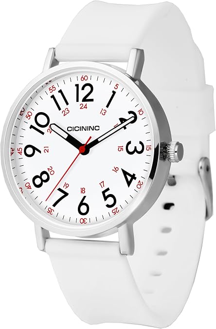 cicininc Watch with Second Hand for Nursing Women | Analog | Military Time