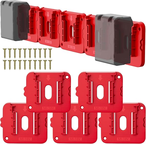 Battery Holder Compatible for Milwaukee 18V Battery