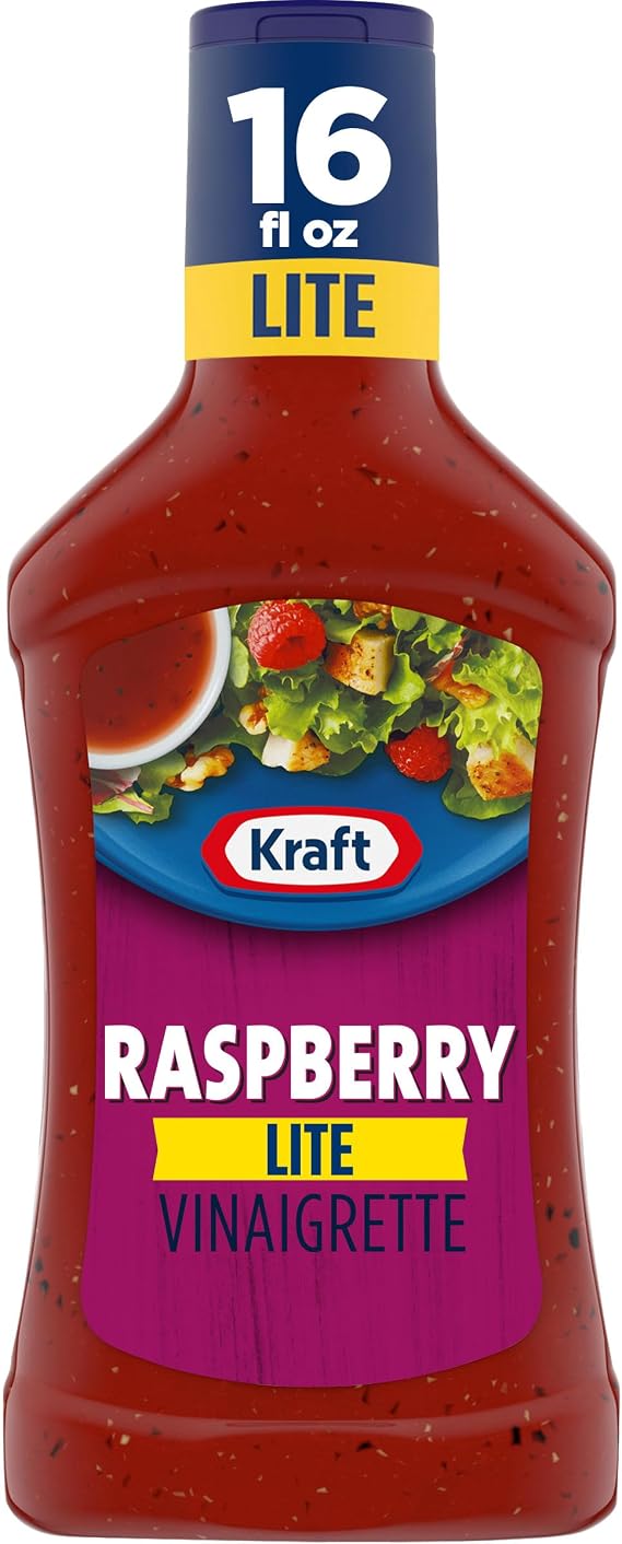 Kraft Lite Raspberry Vinaigrette Salad Dressing, 16 fl oz Bottle