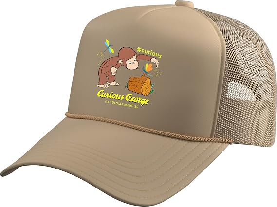 Curious George Spring Exploration Trucker Hat with Adjustable Mesh Back