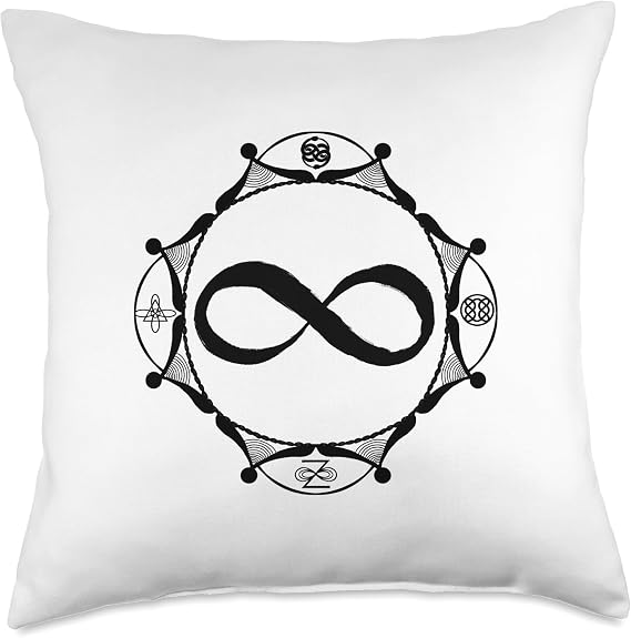 Infinity symbol Throw Pillow