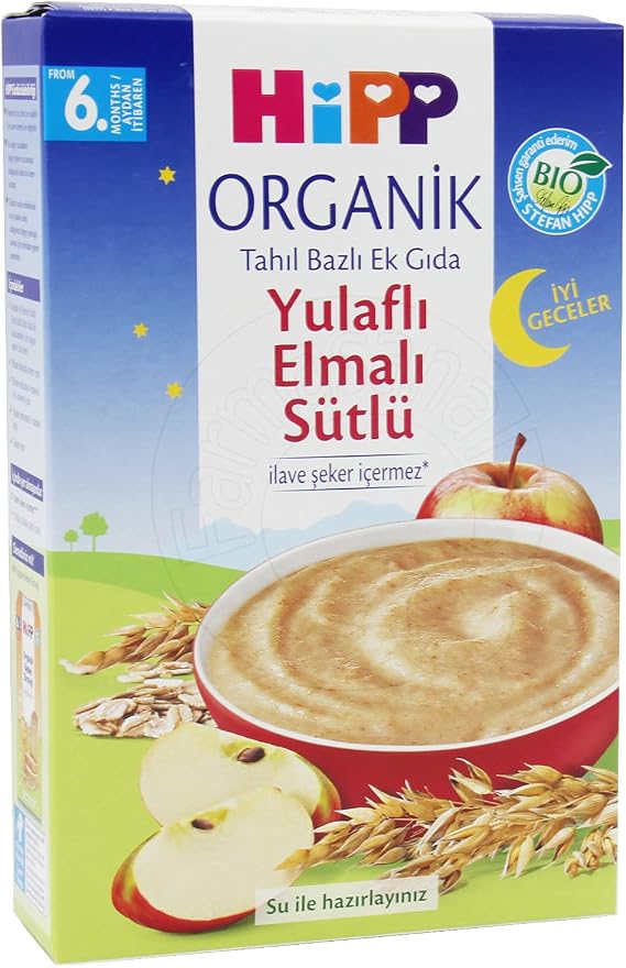 HiPP Organik İyi Geceler Sütlü Yulaf Elma 250 gr