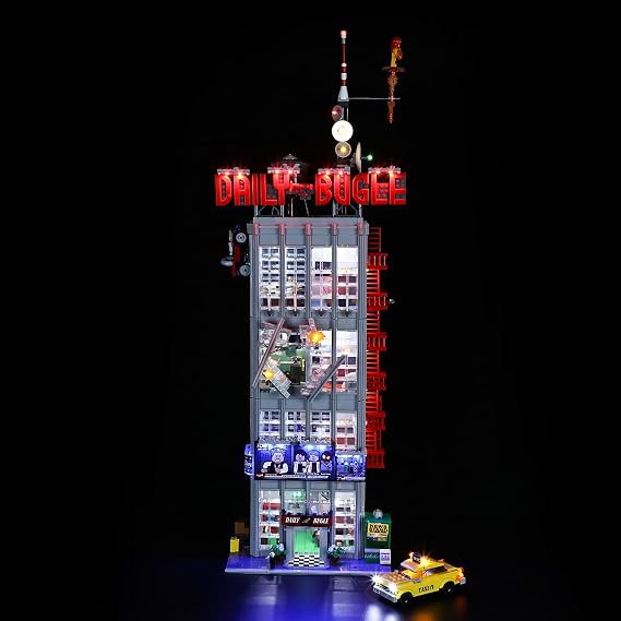 BRIKSMAX Led Lighting Kit for Daily Bugle - Compatible with Lego 76178 Building Blocks Model-Not Include The Lego Set