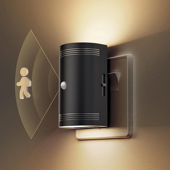 LOHAS-LED Night Light, Motion Sensor Night Light Plug in Wall, 1 Pack