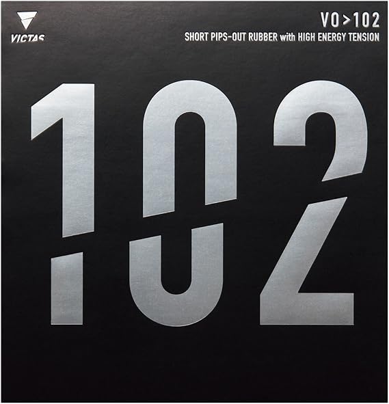 Victas VICTAS Table Tennis Rubber VO>102 High Energy Tension Surface Soft Red/Black 020222