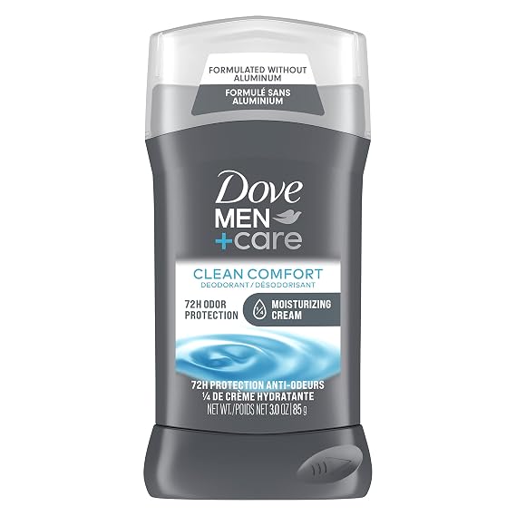 Dove Men+Care Deodorant Stick Aluminum-free formula with 48-Hour Protection Clean Comfort Deodorant for men with Vitamin E and Triple Action Moisturizer, 3 Ounce (Pack of 1)