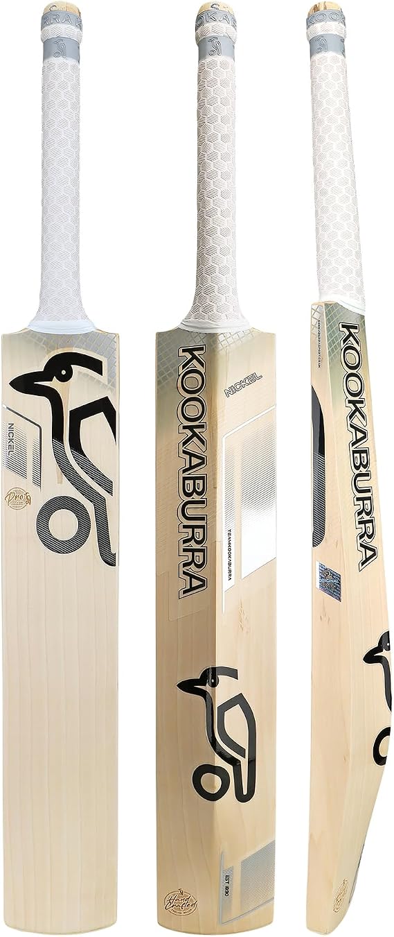 Kookaburra Nickel Pro Cricket Bat - Short Handle, Silver