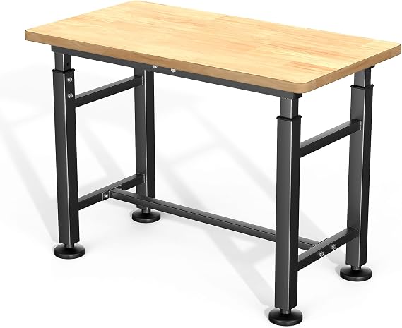 Ultrawall Freestanding Workbench for Garage, Adjustable Height Work Table