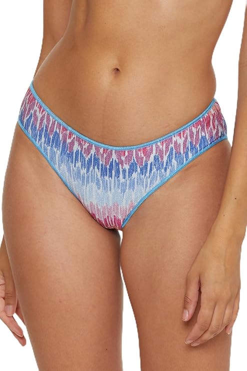 BECCA Women's Joshua Tree Shirred American Bikini Bottom, Cheeky Coverage, Swimwear Separates for Women