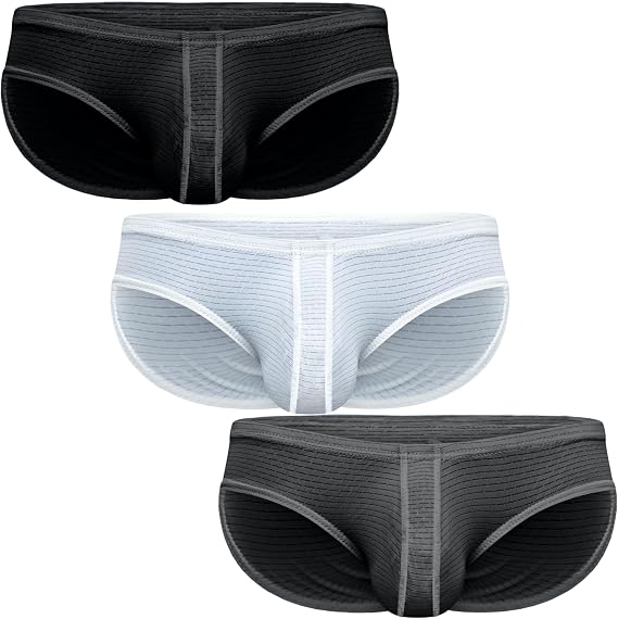 Real Men Ares-Ascent Low-Rise Pouch Bikini Brief - ABCD Custom Pouch Size - Waist XS-5XL