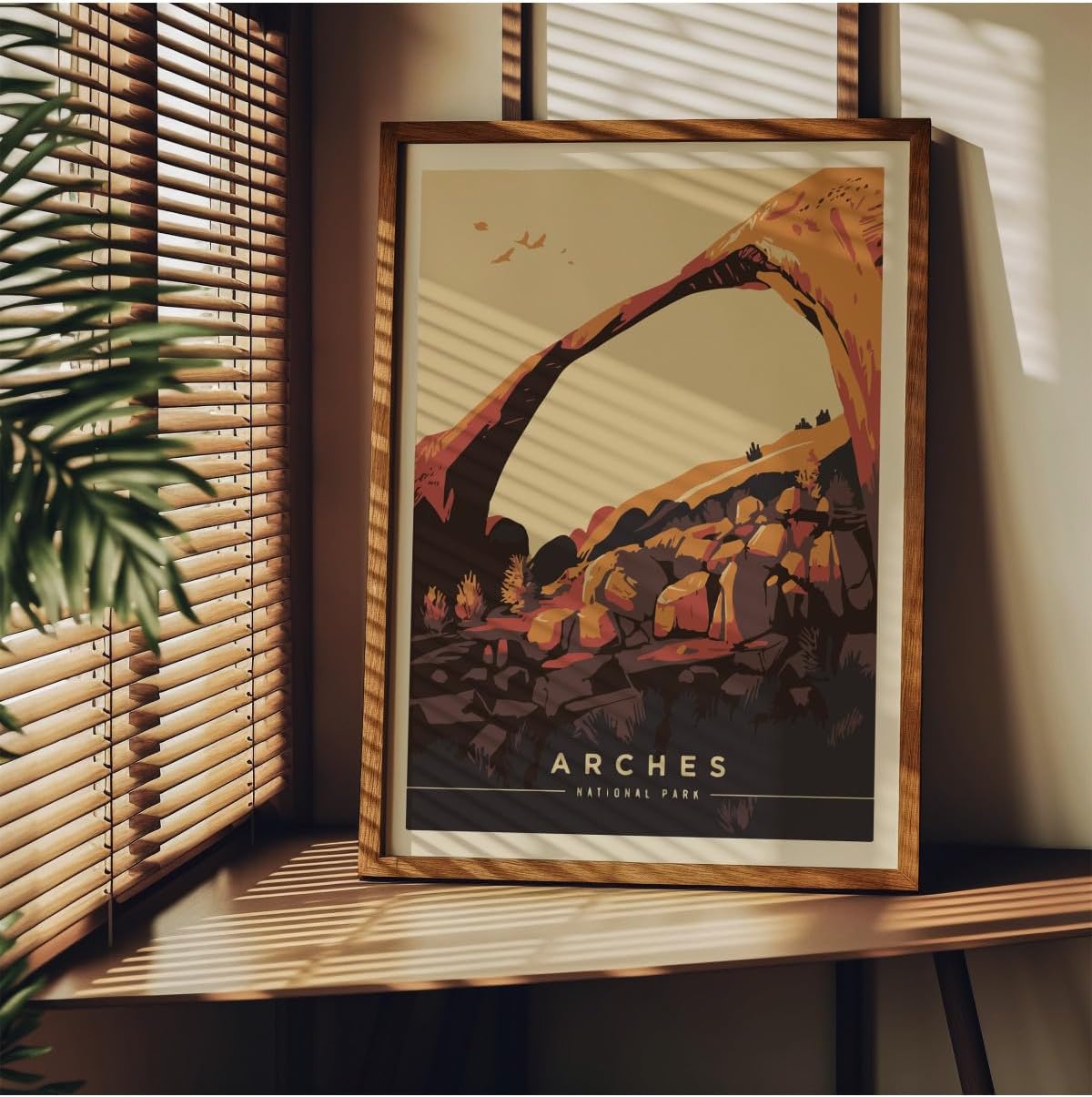 Difference Promotion Landscape Frameless Poster, Modern Decorative Frameless Poster, Painting, Arches, 21 x 30