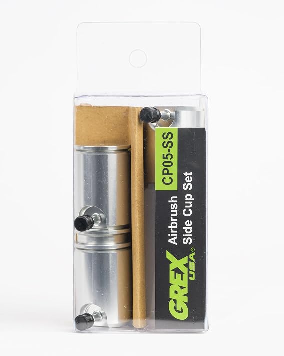 Grex CP05-SS Airbrush Side Feed Cup Set