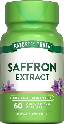 Natures Truth Saffron Extract Supplement | Concentrated Capsules | Non-GMO & Gluten Free