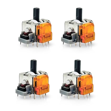 Intec Gaming 3D Analog Joystick Replacement for Xbox Series S/X Controller - Hall Effect Sensor, Never Drift, Precise Control, Power Saving - Set of 4