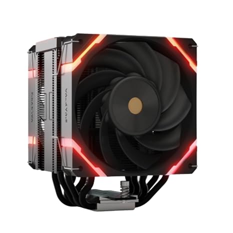 Valkyrie Vind SL125 CPU Air Cooler 2120mm ARGB PWM Fans (Standard + Reversed) 230W TDP 6 Copper Heatpipes AMD AM5, AM4 Intel LGA 1851, 1700, 1200/1151 Compatible Sync Ready | Black