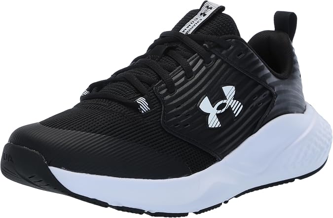 Under Armour Men's Charged Commit Trainer 4 4e Cross (001) Black/White/White 40.5 EU X-Wide